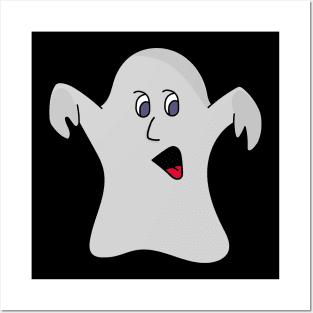 Cute Ghost Halloween Costume Posters and Art